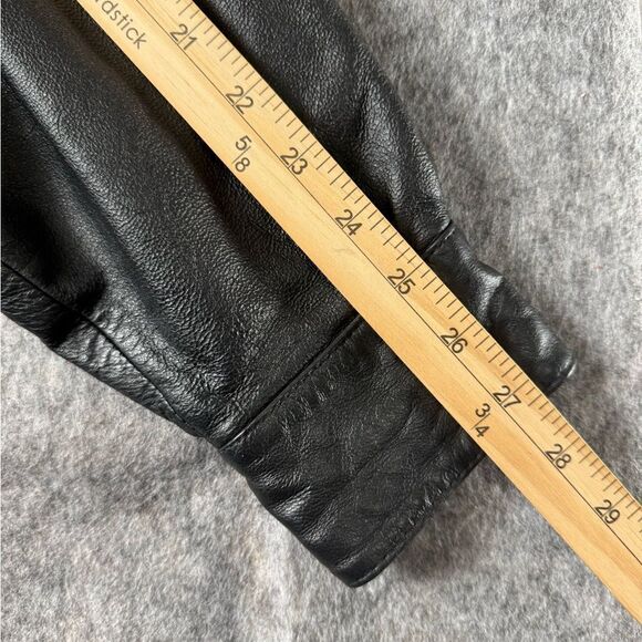 Fitz Wright Leather Jacket Womens Size XL Black 100% Leather *see description* - Picture 10 of 13